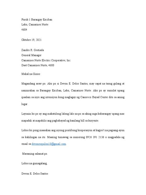letter of intent for financial assistance tagalog|Letter of intent .